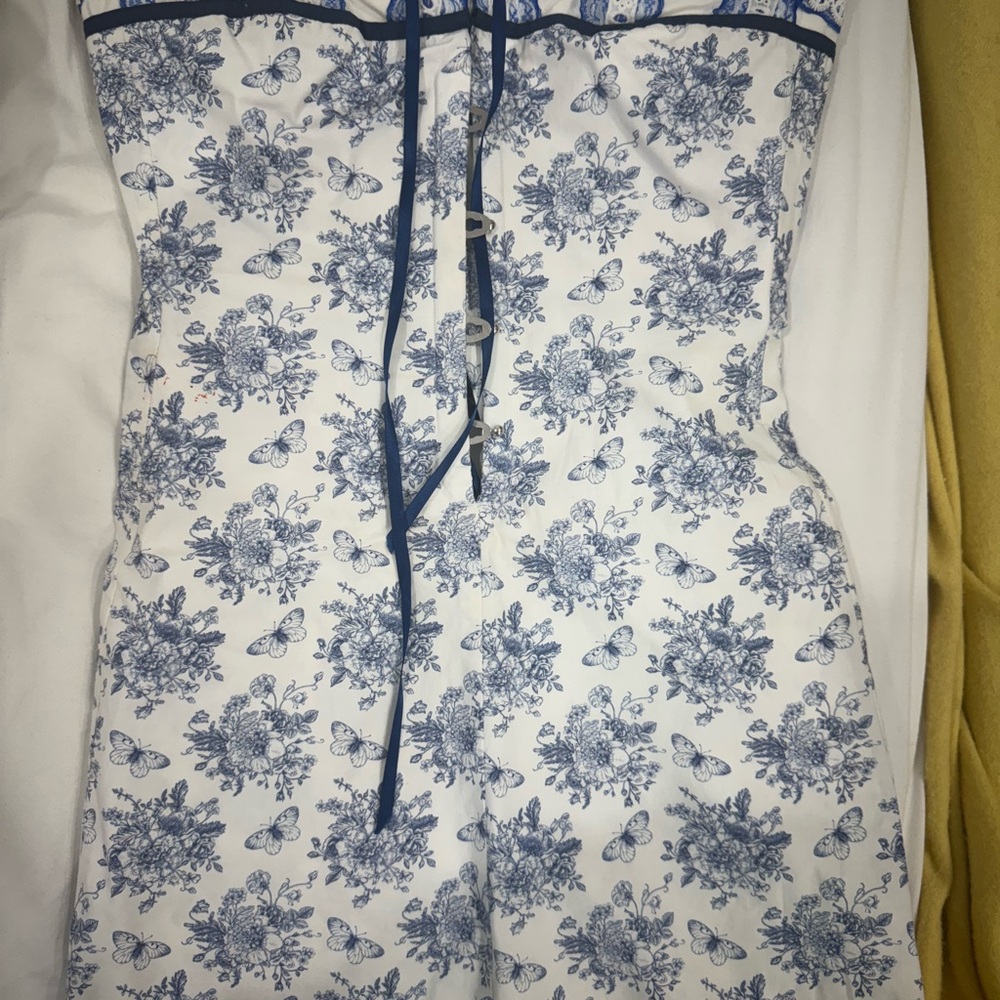 With Jean Floral Strapless Mini Dress - Picture 4 of 6